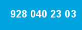 928 040 23 03 928 040 23 03